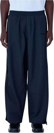 VETEMENTS Mesh Panel Trainingsbroek - Heren - Wijde Broeken - Blauw - S - Katoen - Broeken