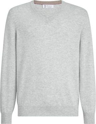 Brunello Cucinelli Cashmere sweater in Pebble at Nordstrom, Size 56 It