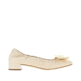 Prada Leather ballerina flats with heel Woman 39