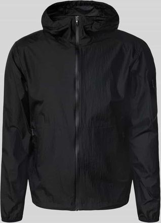 HUGO BOSS Regular Fit Jacke aus leichtem Ripstop Gewebe in Black, Größe XXXL