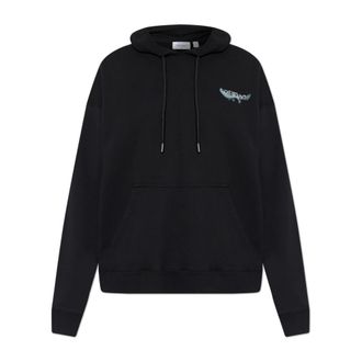 Off-white Hoodies, male, Black, Size: 3XL Sweatshirt with printed logo