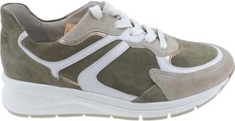 Gabor Dames Sneaker met Breder Loopvlak - Dames - Sneakers - Groen - 38 EU - Su&egrave;de - Schoenen