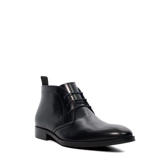 Dune London Mens MARVINN Leather Chukka Boots - Black Leather (archived) - Size UK 9