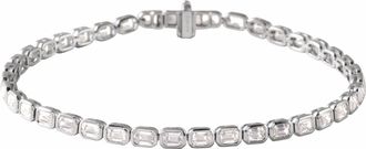 Diamond2Deal 14k Gold 6 1/4 CTW Lab-Grown Diamond Line Bracelet 7