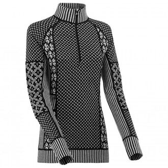 Kari Traa Smekker Half-Zip Merinounterwäsche für Damen | grau