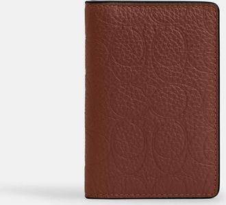 Coach Id Card Wallet In Signature Leather