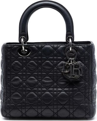 Dior Pre-owned Dior Medium Lambskin Cannage Lady Dior Ladies 91TG0TX9P5XEZ84F