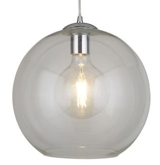 Searchlight Dimmbare Pendelleuchte Balls &oslash; 30/ H 38-120 cm - Silber/Transparent ARCHIVIERT