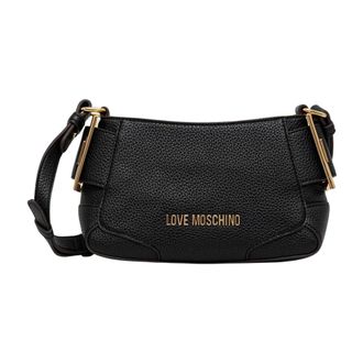 Love Moschino Dames, Tassen, Zwart, Maat: ONE Size Leer