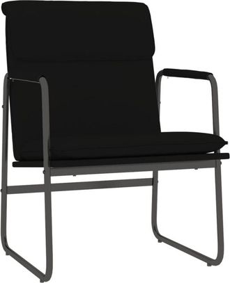 vidaXL Sill&oacute;n De Relax Cuero Sint&eacute;tico Negro 55x64x80 Cm Vidaxl