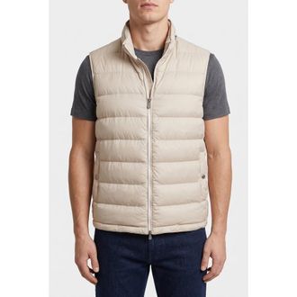 Brunello Cucinelli MenS Beige Quilted Padded Vest, Size XXL