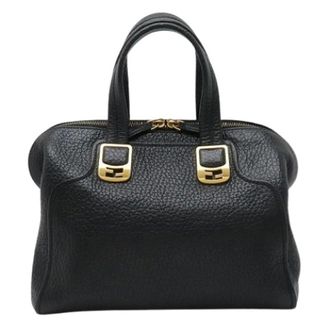 Fendi Pre-owned Handbags, female, Black, Size: ONE SIZE Pre-owned Vintage Tote Bag