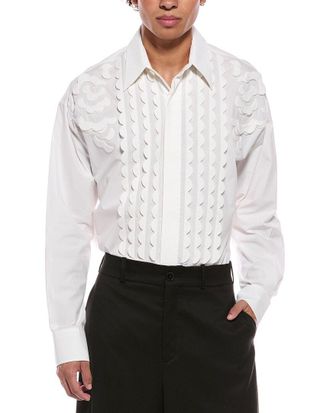 Valentino Silk-Trim Shirt