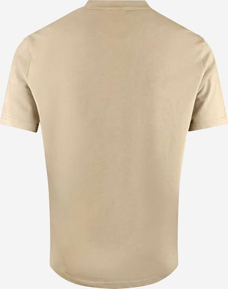 HUGO BOSS Mens Cotton T-Shirt Light Beige T-Shirts And Polos