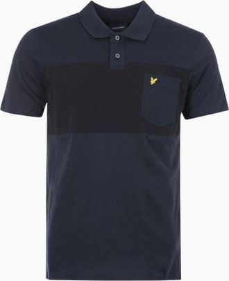 Lyle & Scott Mens Lyle & Scott Navy Utility Polo Shirt - Black - Size: 40