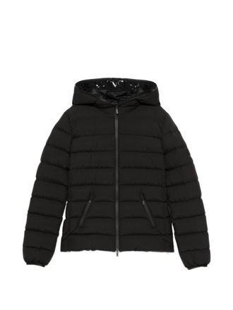 Moncler Black Quilted Hood Jacket