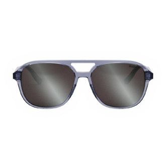 Dior INDIORN1I80A4 Square Full Rim Silver Mirror Sunglasses - Blue