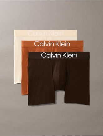 Calvin Klein Mens Ultra Soft Lyocell 3-Pack Boxer Brief - Multi - XL