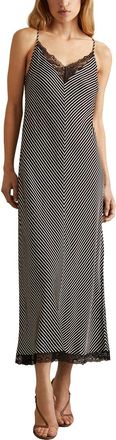Reiss Camilla Stripe Lace Dress