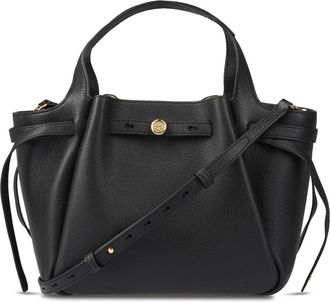 Tory Burch Zwarte Romy Pebbled Satchel Tas - Dames - Handtassen - Zwart - ONE Size - Leer - Tassen