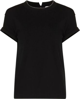 Brunello Cucinelli Dames, Tops, Zwart, Maat: M Katoen