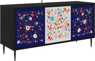 vidaXL Mueble De Tv Mainz 102 X 33 X 51 Cm Roble Negro Vidaxl