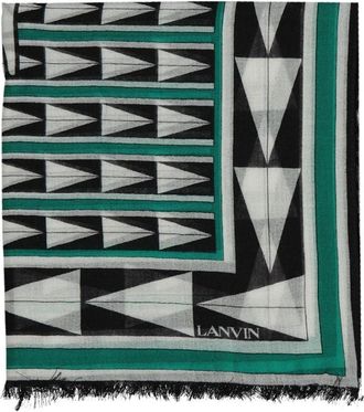 Lanvin Wool Scarf - unisex - Wintersjaals - Veelkleurig - ONE Size - Wol - Accessoires