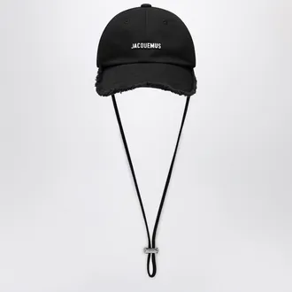Jacquemus Cappello La Casquette Artichaut nero in cotone