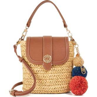 Dune London Dimple Raffia Handbag in Natural at Nordstrom