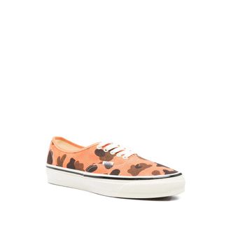 Vans Orange Camouflage Canvas Sneakers - Orange