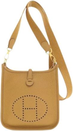 Herm&egrave;s Pre-owned Vintage Schoudertas - Dames - Vintage Schoudertas - Bruin - ONE Size - Leer - Vintage