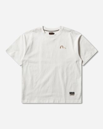 Evisu Men s Seagull Embroidery T-Shirt White