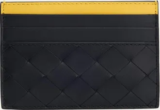 Bottega Veneta Mens Colorblock Leather Card Holder