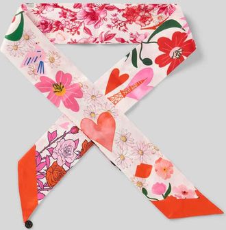 Codello Seidentuch aus reiner Seide mit floralem Allover-Print in Pink, Gr&ouml;&szlig;e 1