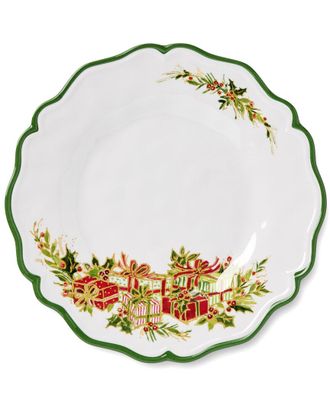 Certified International Holly Tree Set of 4 Melamine Salad Plates