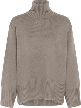 Inwear Kaxy Highneck - Dames - Coltruien - Beige - L - Wol - Truien & Vesten