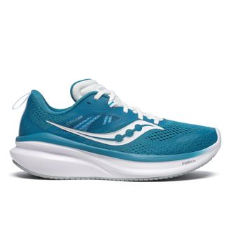 Saucony Womens Omni 22, Bayside/White, 5.5 Wide