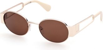 Max & Co. MO0071 28E Womens Sunglasses Gold Size 52