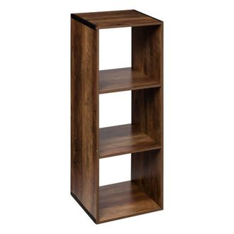 5five Simply Smart Mix N Modul Indus 3 Ripiani, Effetto Legno Scuro - 5five