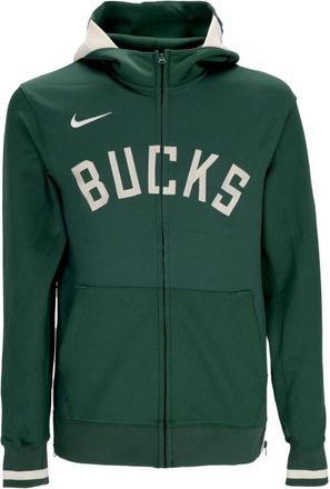 Nike Milwaukee Bucks Zip Hoodie - Heren - Sportshirts - Groen - XL - Polyester - Fitness