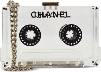 Chanel 2004 Cassette Tape clutch bag - women - Acrylic - One Size - White