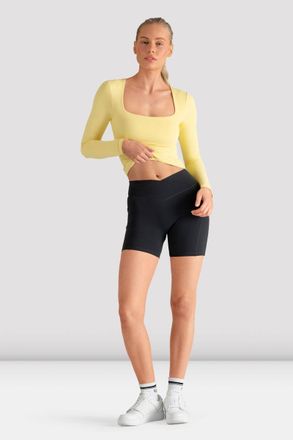 Bloch BLOCH Ladies Apex Wrap Waist Short, Anthracite