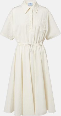 Prada Cotton-blend polo dress