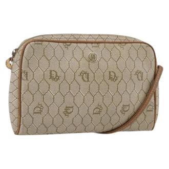 Dior Pre-owned Cross Body Bags, female, Beige, Size: ONE SIZE Pre-owned Vintage Shoulder Bag