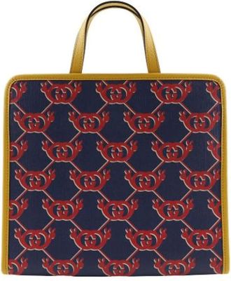 Gucci Pre-owned Handbags, female, Blue, Size: ONE SIZE Pre-owned Plastic Handbag