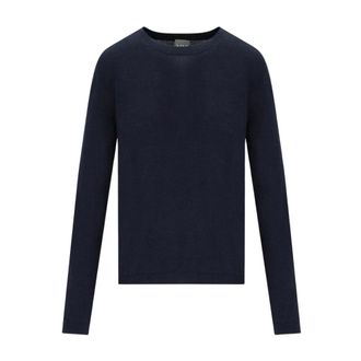 Max Mara Dames, Truien, Blauw, Maat: M Wol