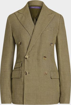 Ralph Lauren Collection Richie Glen Plaid Tweed Jacket