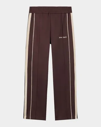 Palm Angels Men & apos;s Logo Striped Cotton-Blend Track Pants