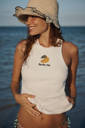 Farm Rio Leaf Trim Bucket Hat