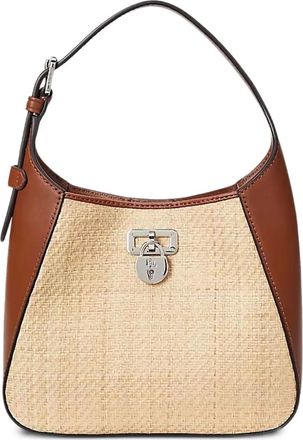 Lauren Ralph Lauren Borsa a spalla Tanner con inserto intrecciato - Toni neutri